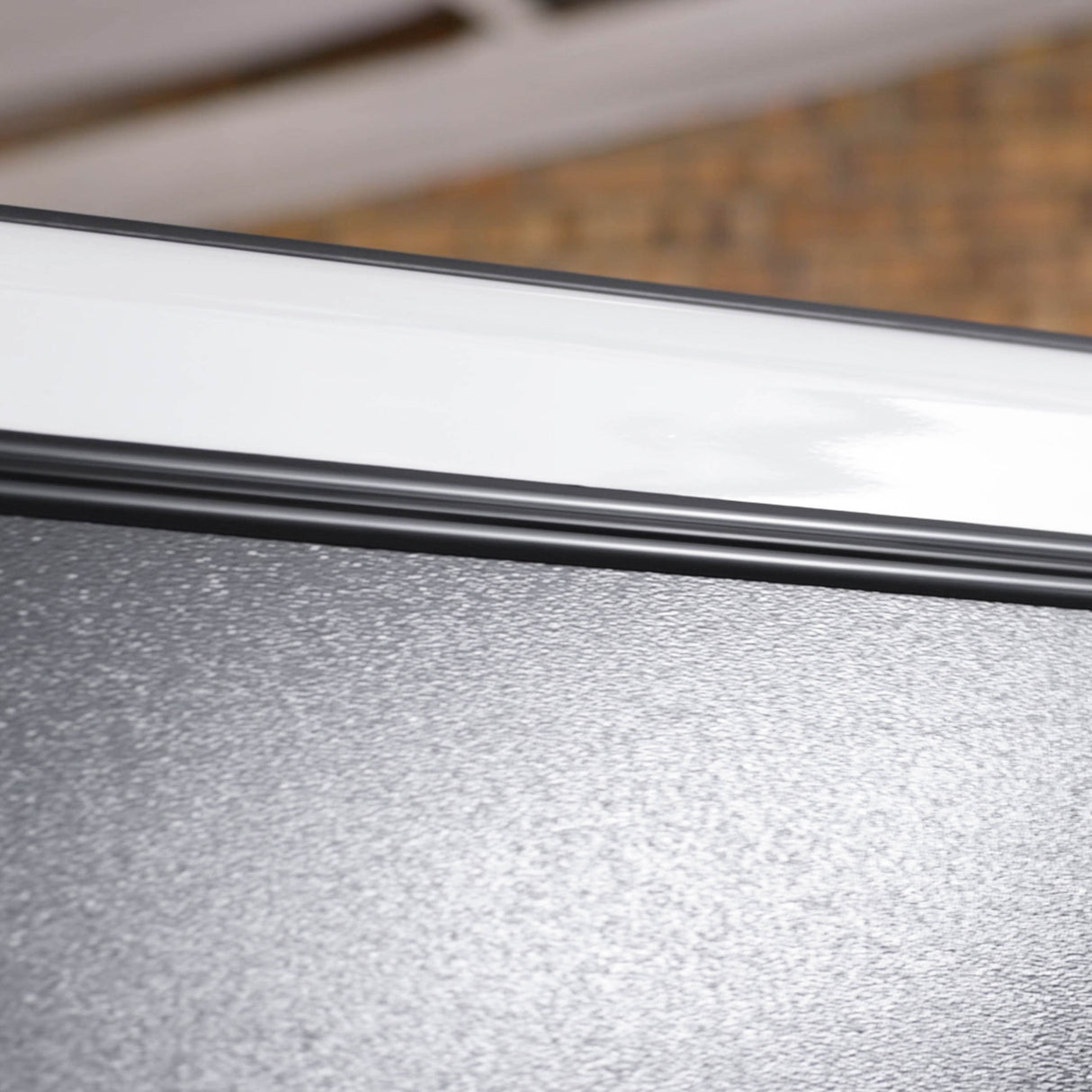 Toyota Hilux 2015-Current Double Cab Canopy with Black Frame & Smooth Dark Grey Panels