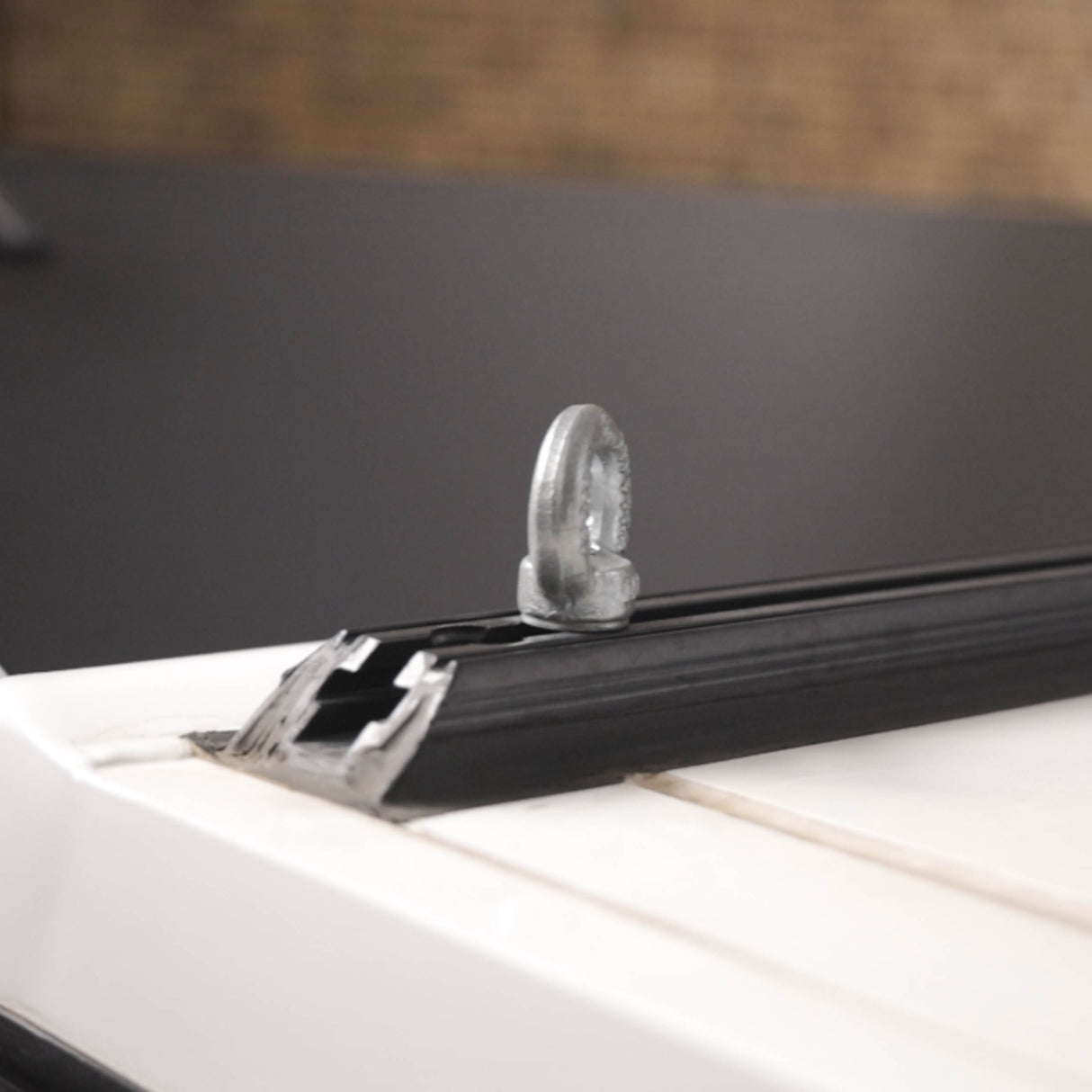 Toyota Hilux 2015-Current Double Cab Canopy with Black Frame & Smooth Dark Grey Panels